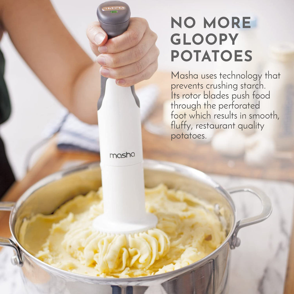 Masha Official 3-in-1 Electric Potato Masher & Hand Blender Immersion Mixer