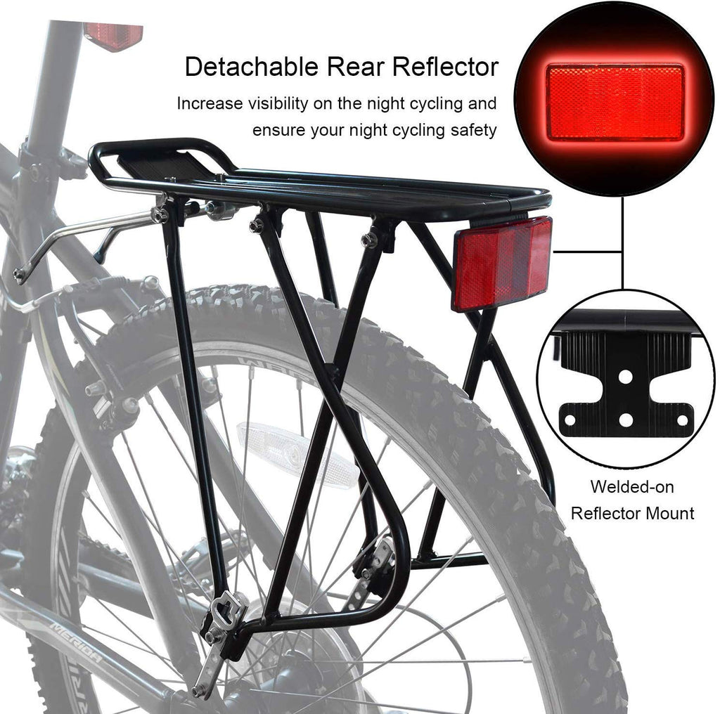 Bike Cargo Rack – Adjustable Aluminum Rear Luggage Carrier