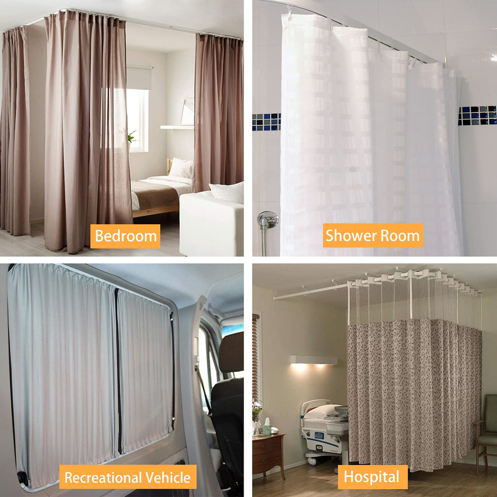 Jolof Store 7m Flexible Ceiling Curtain Track - Bendable Room Divider Rail