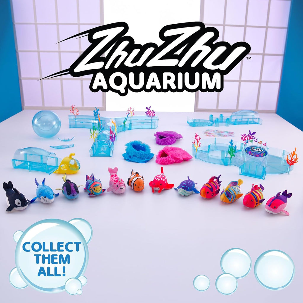 Zhu Zhu Fish by Snaps – Interactive Electronic Plush Land Swimming Toy