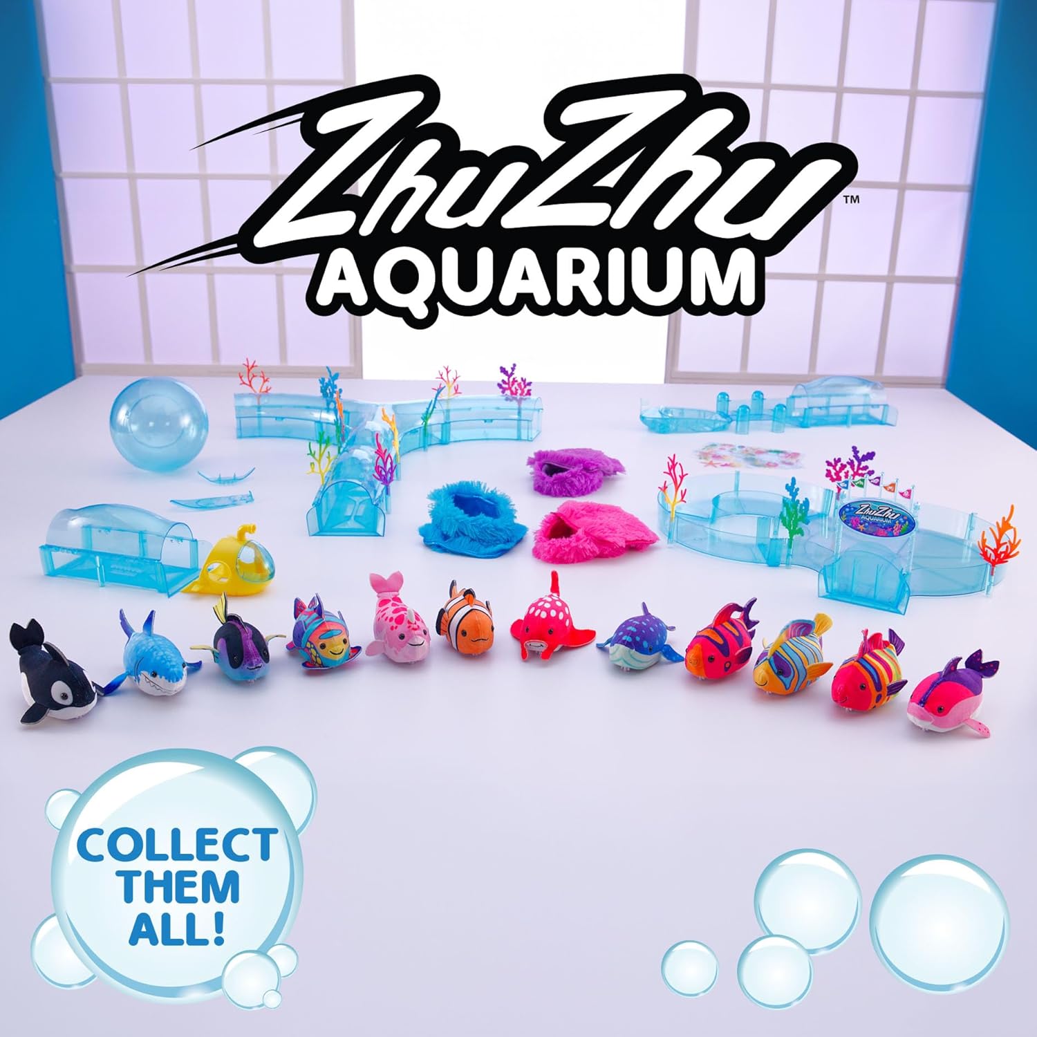 Zhu Zhu Fish by Snaps – Interactive Electronic Plush Land Swimming Toy
