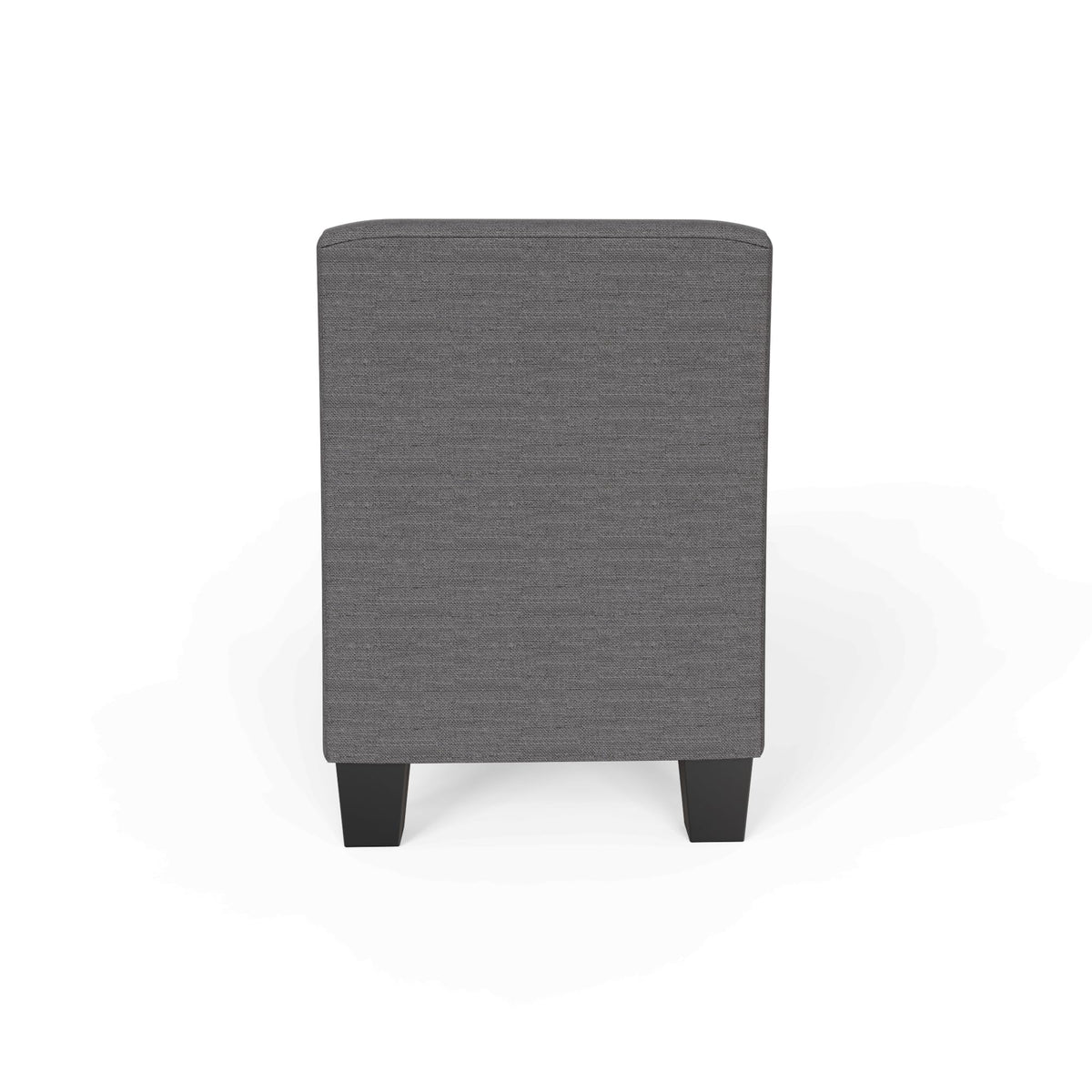 GFW Verona Window Seat Ottoman Storage Bench in Charcoal Grey, Upholstered Buttoned Seat with Hidden Storage & Wooden Feet - image 5