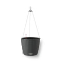Lechuza NIDO Cottage 28 Self-Watering Hanging Planter | Rattan Granite
