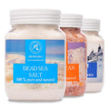 Jolof Store Bath Salts Set | Epsom, Himalayan & Dead Sea Salt - 3 Pack