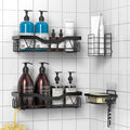 UUlioyer 4-Pack Shower Caddy – Rustproof Adhesive Bathroom Shelf