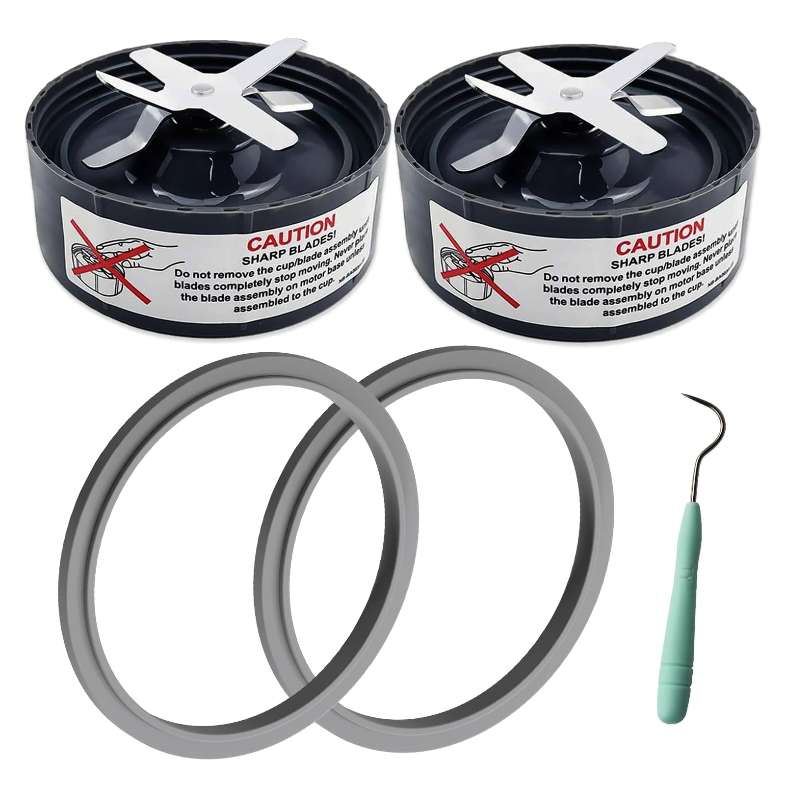 Hunnycook 5-Piece Blender Replacement Parts for NutriBullet 600W 900W