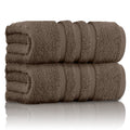 GC Gaveno Cavailia 100% Cotton Bath Sheets – 550 GSM Zero Twist, Cocoa