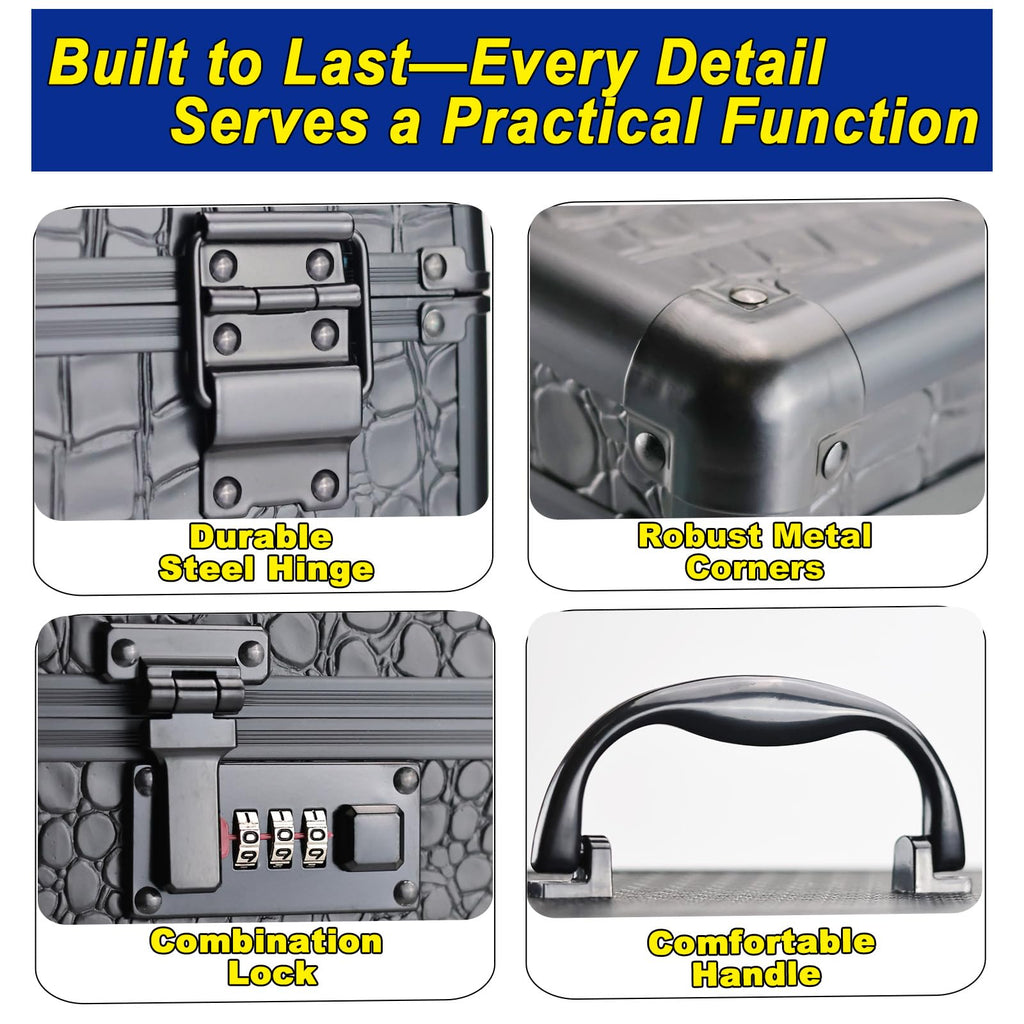 Pogianhae Medicine Lock Box with Code, Secure Multipurpose Locking Box - image 4