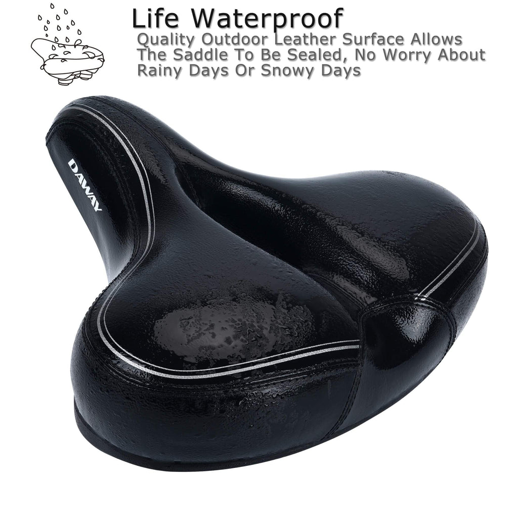 DAWAY C30i Oversized Bike Seat - Memory Foam Padded Bicycle Saddle
