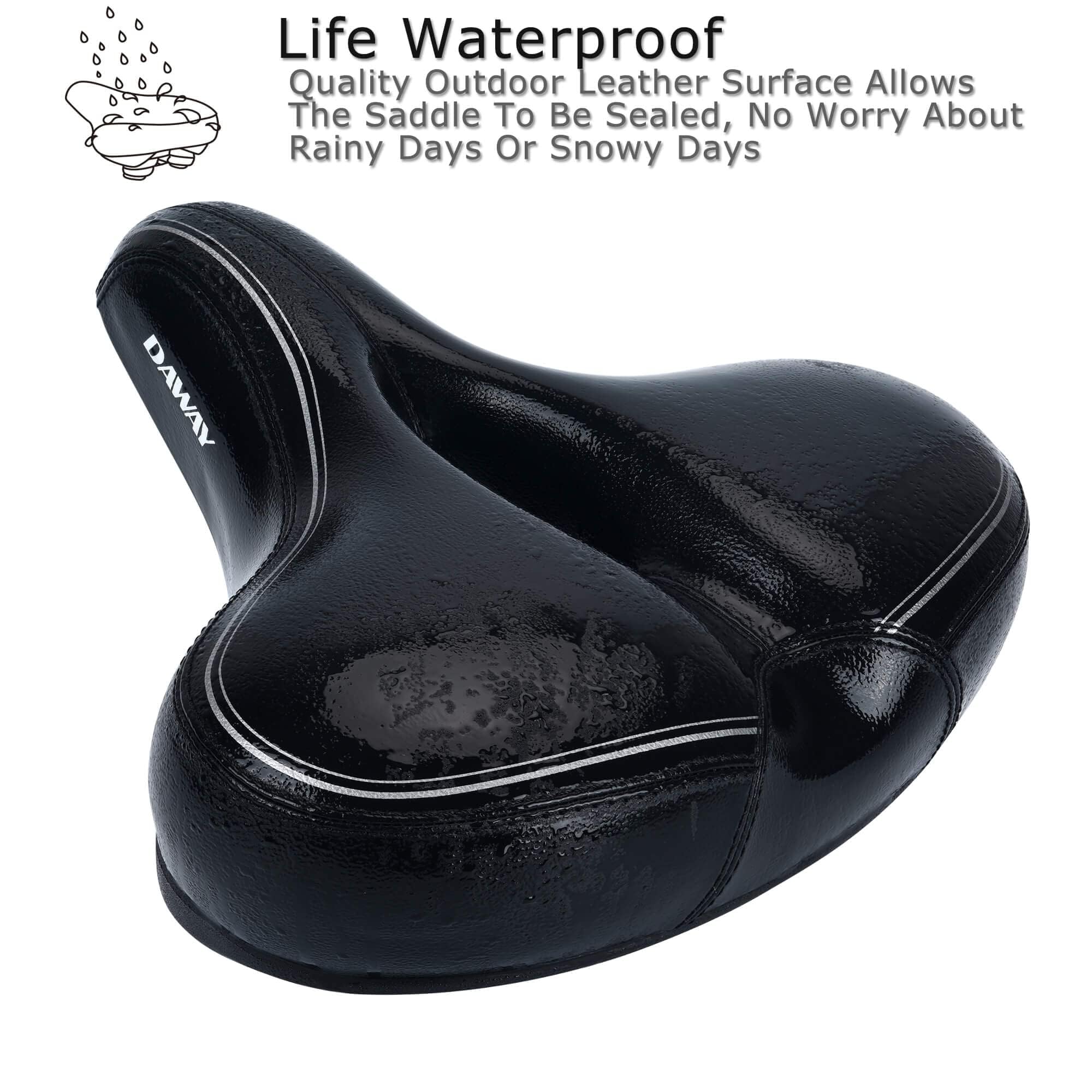 DAWAY C30i Oversized Bike Seat - Memory Foam Padded Bicycle Saddle