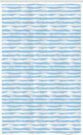 Abakuhaus Nautical Stripe Fabric Shower Curtain – Waterproof Bathroom Decor