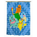 Franco Pokemon Anime 13 Piece Shower Curtain and Ring Set, 100% Officially Licensed Product