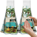 CUTHOLLOW 2Pcs Camping Microfiber Hanging Tea Towels – Super Absorbent