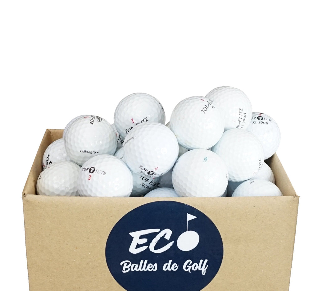 Top Flite Recycled Golf Balls – 100 Assorted Used AAA Grade Lakeballs