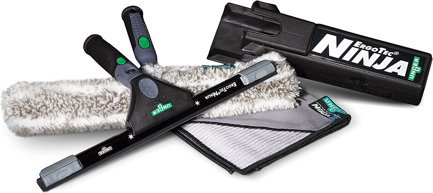 Unger ErgoTec NINJA 6-in-1 Professional Window Cleaning Kit – 35cm