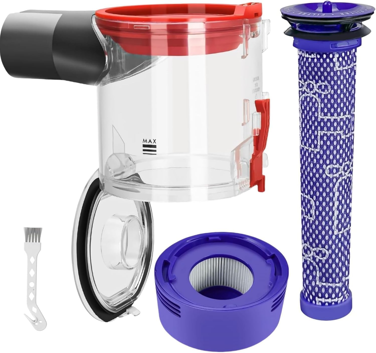 Jolof Store Dust Bin Replacement for Dyson V7 V8 SV10 SV11 with HEPA Filters