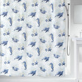 Spirella Deep Sea Waterproof Textile Shower Curtain, Aqua – 180x200cm