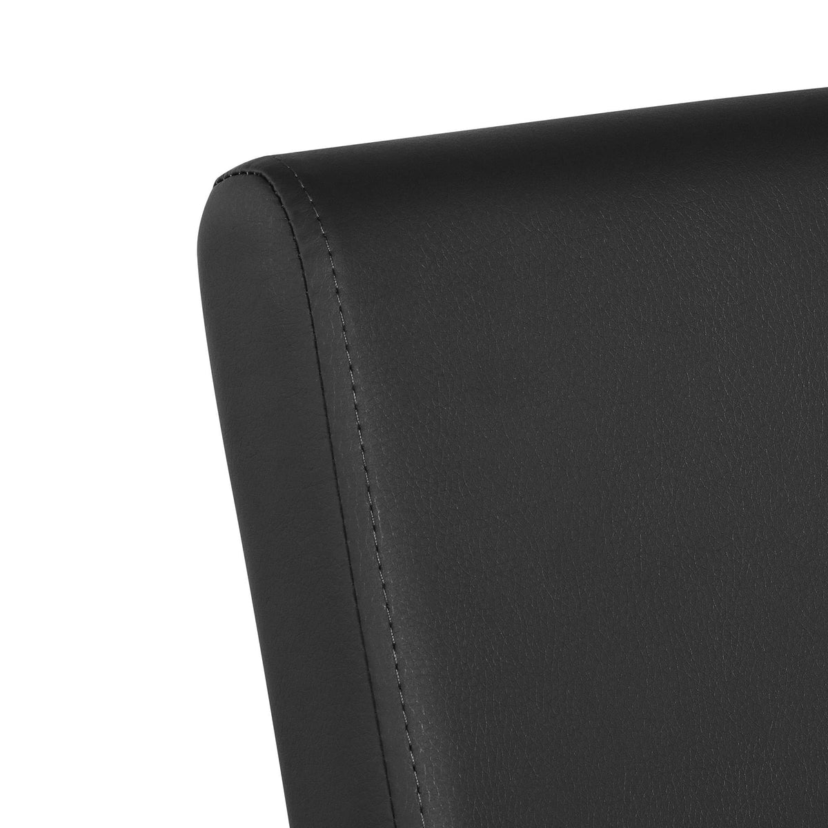 Yaheetech Dining Chairs Set of 2 Faux Leather High Back Chairs Black - image 5