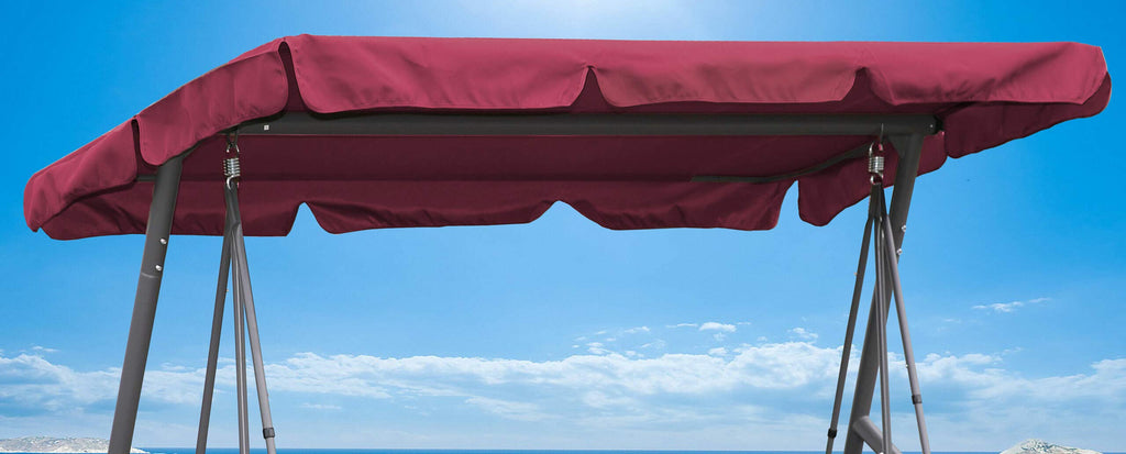 Universal 3-Seater Swing Replacement Roof - Bordeaux Polyester