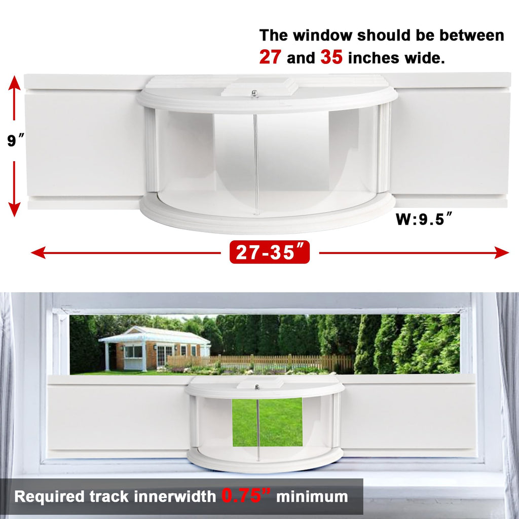 BAIAPEY Window Bird Feeder – 180° Clear View In-Window Bird Watching