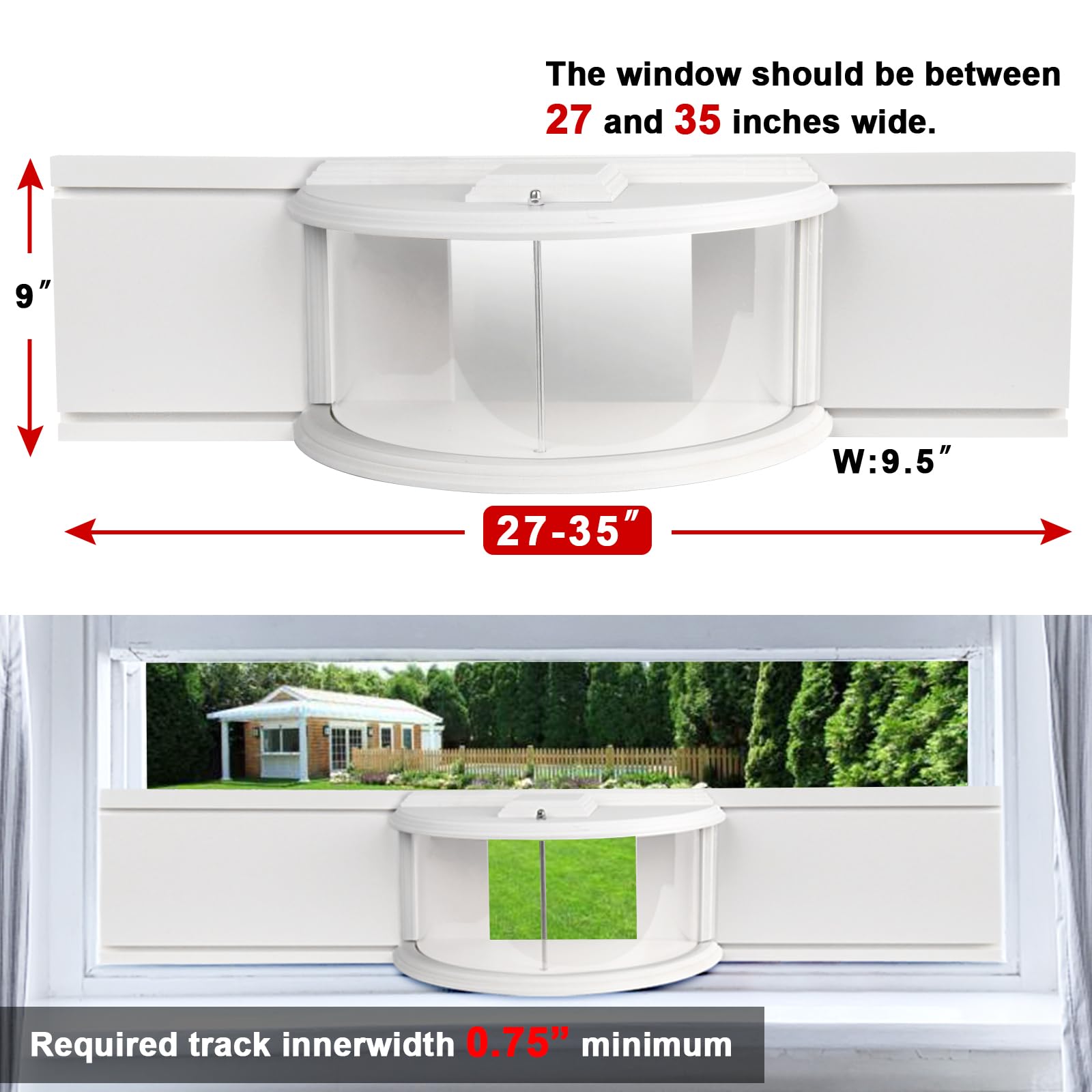 BAIAPEY Window Bird Feeder – 180° Clear View In-Window Bird Watching