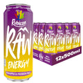 Rubicon RAW Pineapple & Passion Energy Drink - 12 x 500ml Cans