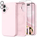 GONEZ iPhone 16 Case – MagSafe Liquid Silicone Shockproof Cover