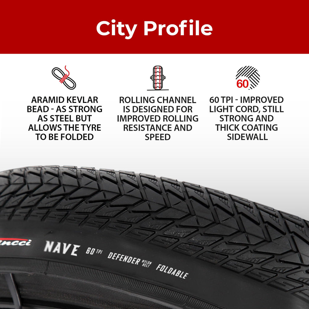 Fincci 700x35c Gravel Bike Tyres | Foldable Puncture Resistant Tires (Pair)
