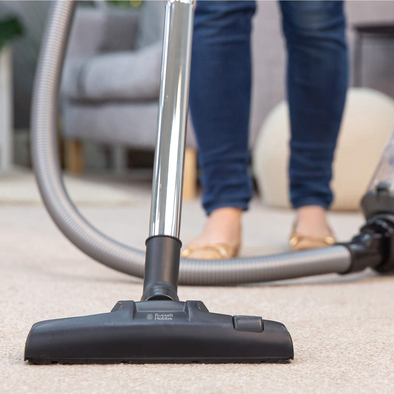 Russell Hobbs Atlas2 Pet Cylinder Vacuum Cleaner | 700W 2.5L Grey