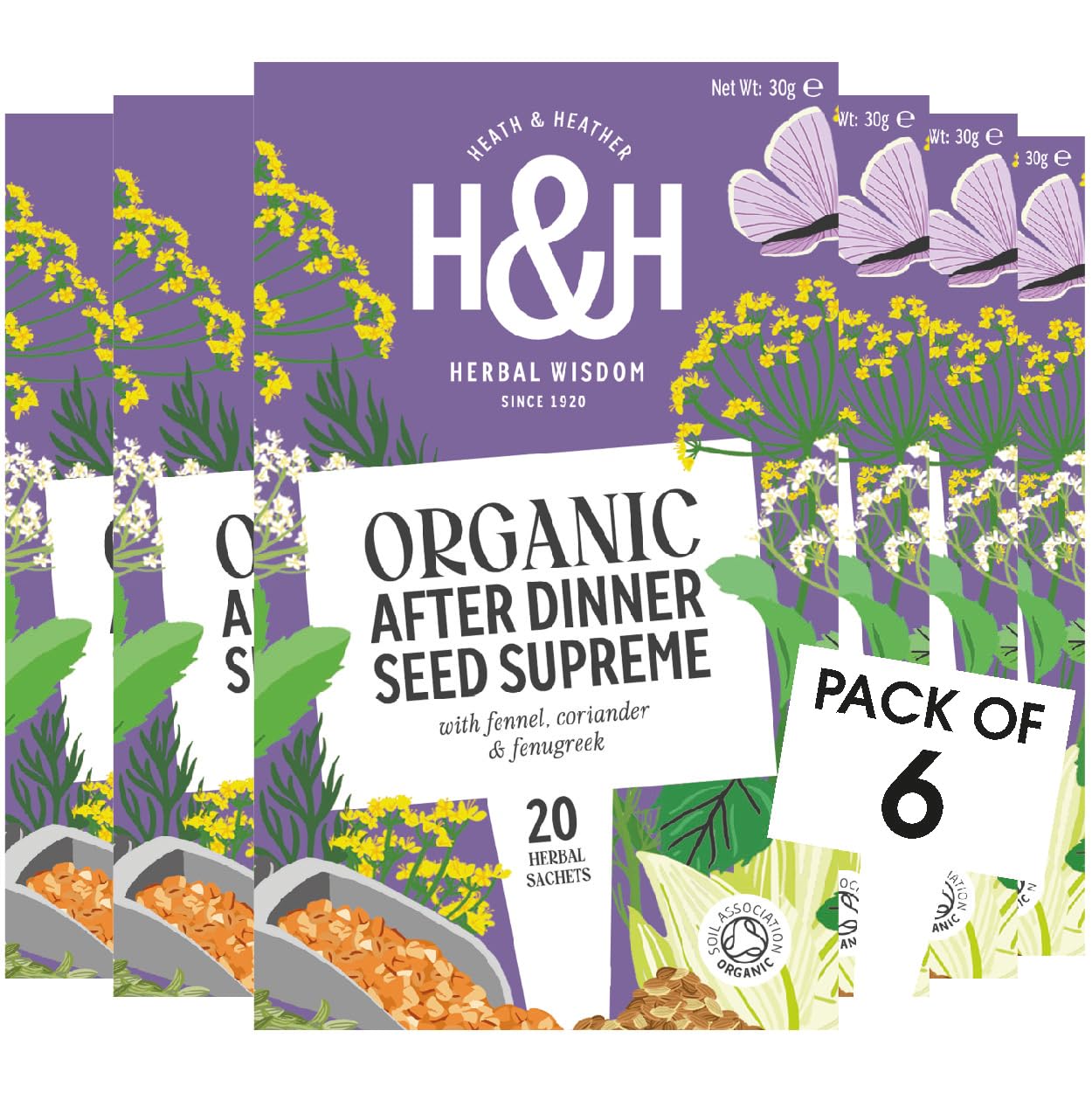 Heath & Heather Organic After Dinner Seed Supreme Tea - 120 Teabags