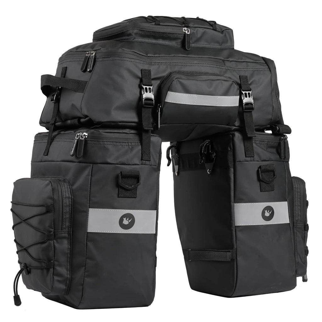 BAIGIO 3-in-1 Bike Panniers | 75L Waterproof Rear Rack Bag & Backpack