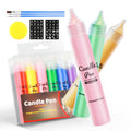 iaHOME Candle Pens - 12 Colors Wax Painting Markers for DIY Candle Making