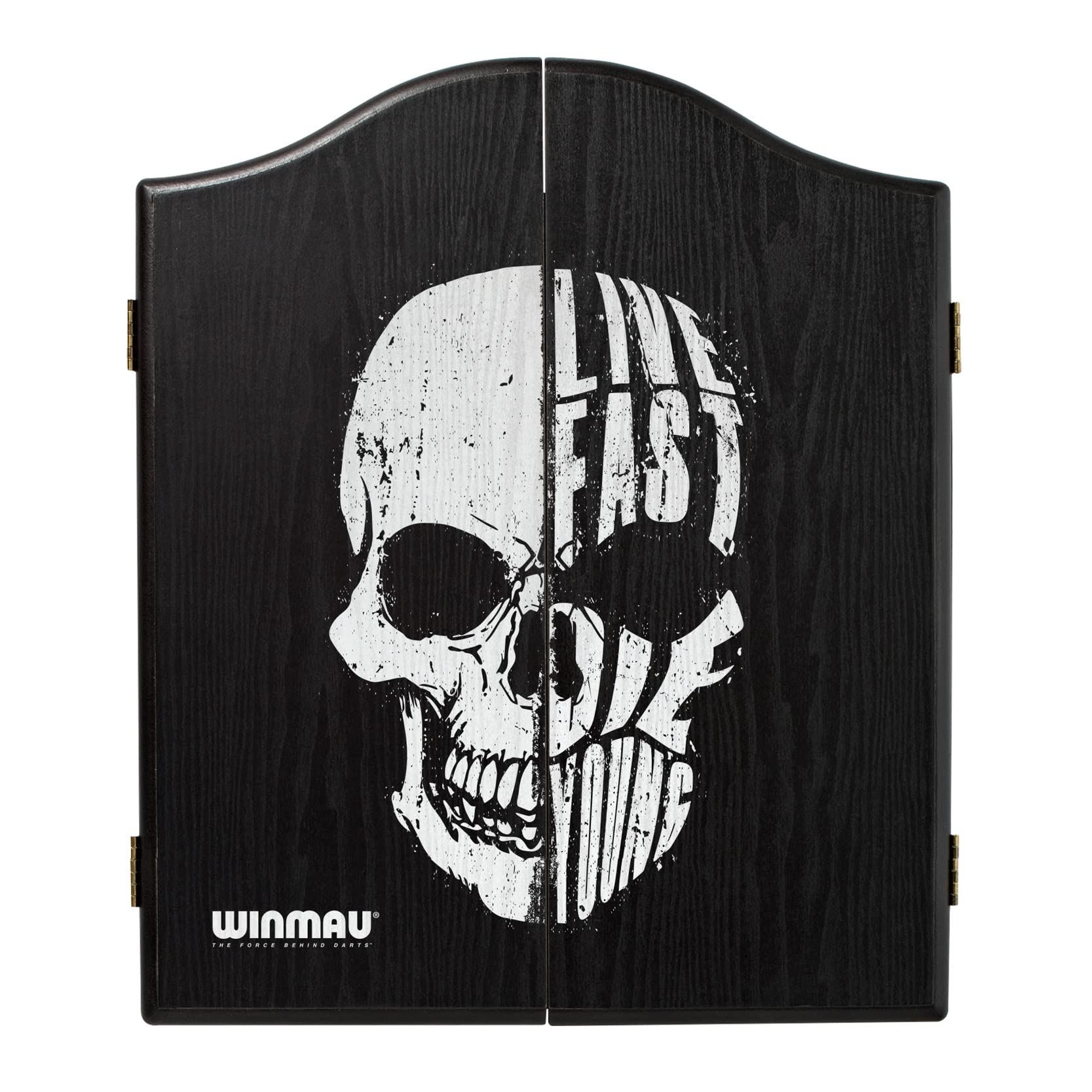 Winmau Deluxe Dartboard Cabinet | Skull Design Wall Mounted Case
