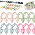 YANJINGSHE Travel Hangers Foldable Lightweight, 12 Pack 4 Colours