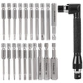 K Kwokker 20PCS Magnetic Hex Head Allen Key Bit Set with L-Holder
