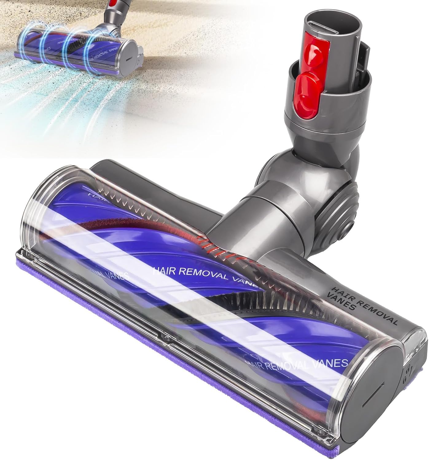 Jolof Store Anti-Tangle Vacuum Head for Dyson V7 V8 V10 V11 V15