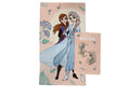 Disney Frozen Pink Cotton Terry Bath Towel Set - 2 Piece Face & Guest