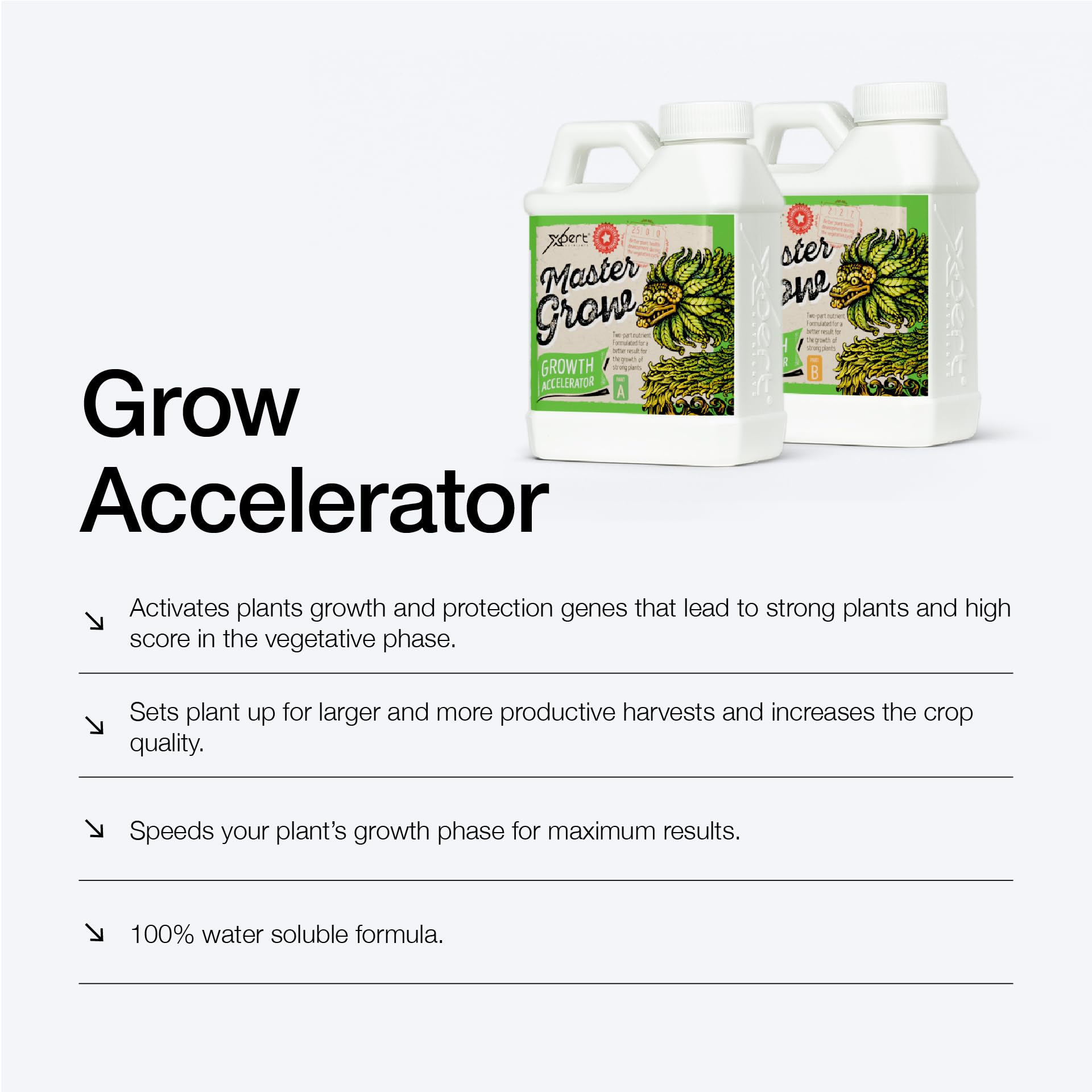 Xpert Nutrients Master Grow A+B | Liquid Vegetative Fertilizer - 5L