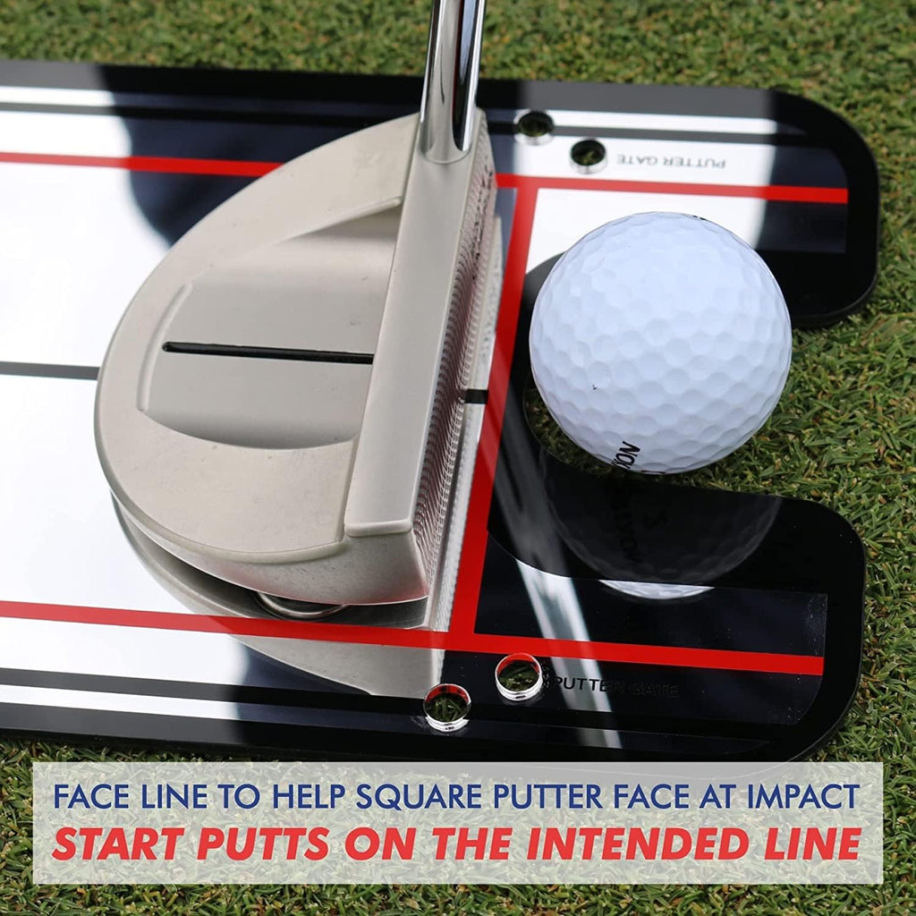 EyeLine Golf Putting Alignment Mirror – Portable 12x6 Training Aid