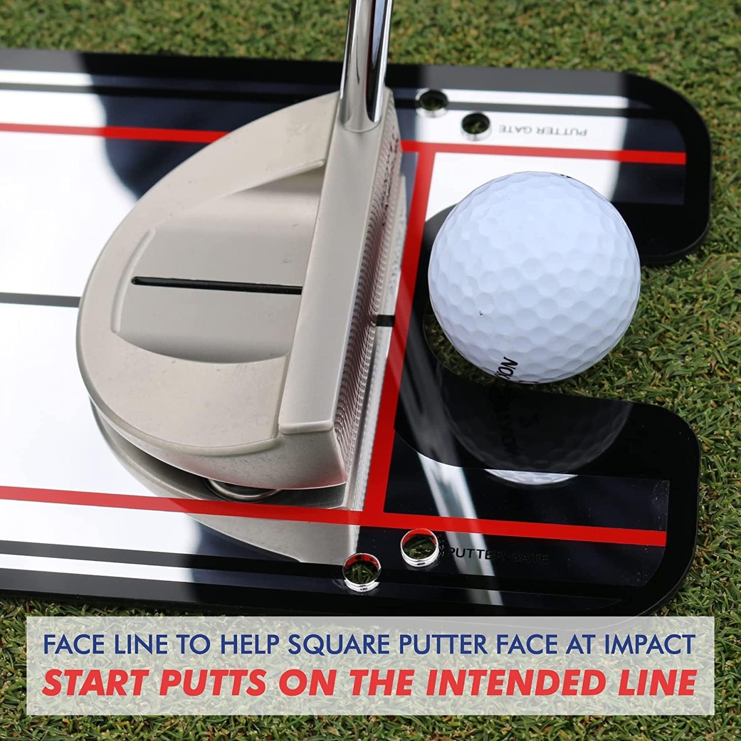 EyeLine Golf Putting Alignment Mirror – Portable 12x6 Training Aid