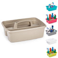 Plastic Cleaning Caddy – Large 2-Compartment Utility Tray