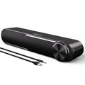 Jeecoo A30 PC Speakers | USB Powered Wired Soundbar for Desktop