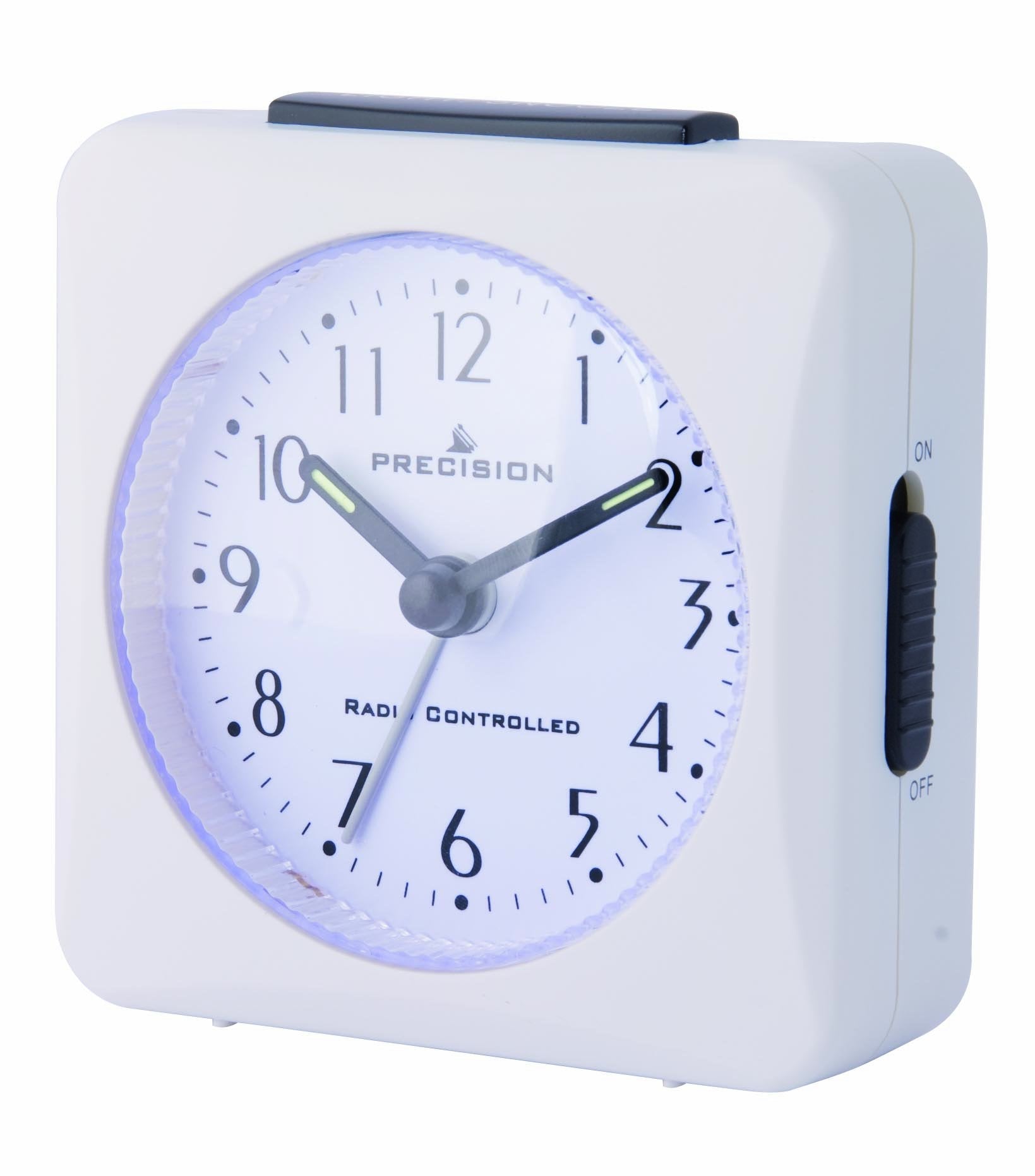 Precision Radio Controlled Alarm Clock | MSF Atomic Timekeeping – White