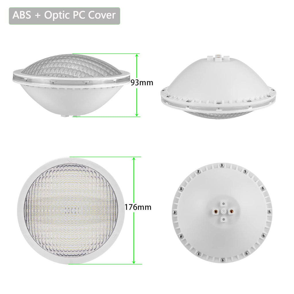 LyLmLe LED Pool Lighting PAR56 - 18W IP68 Waterproof Underwater Light