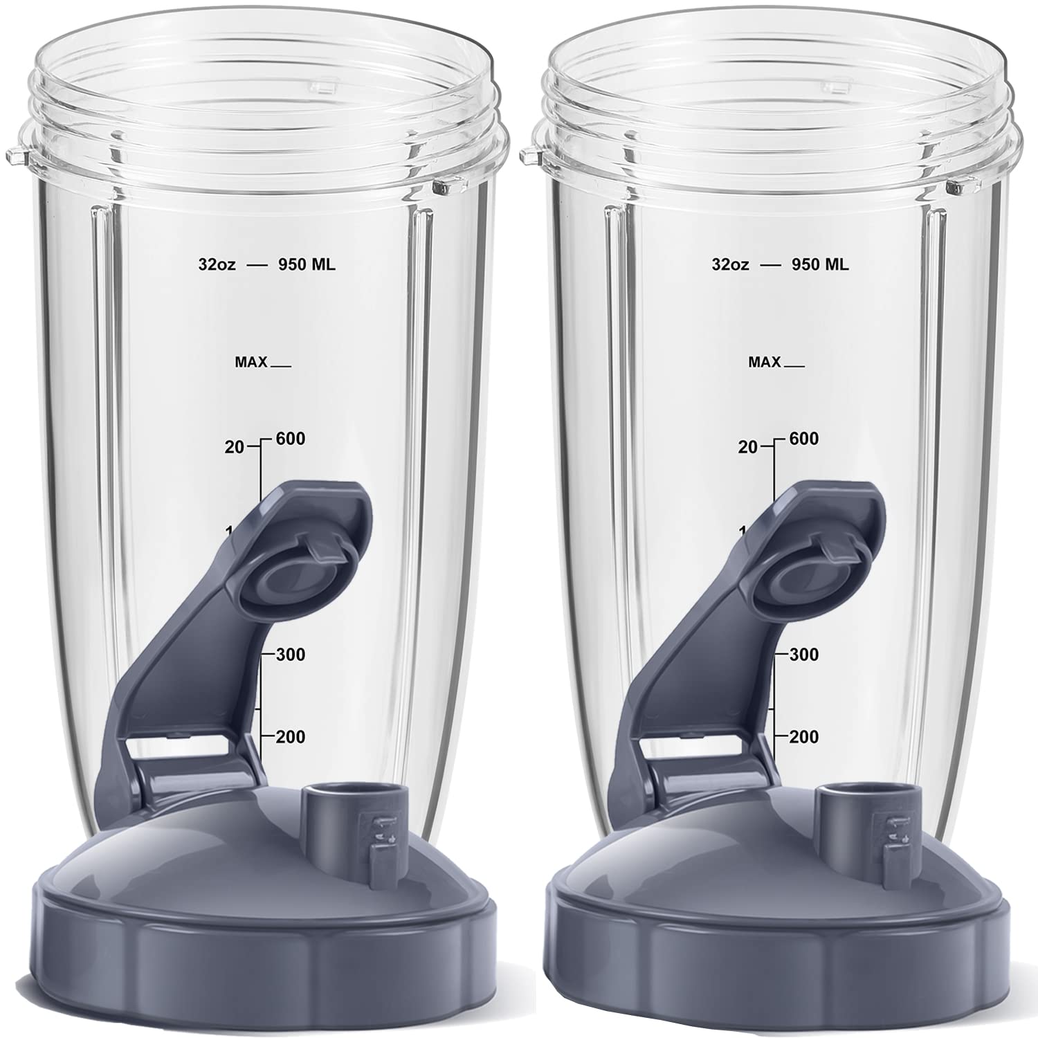32oz Replacement Cups for NutriBullet 600W/900W (2-Pack)