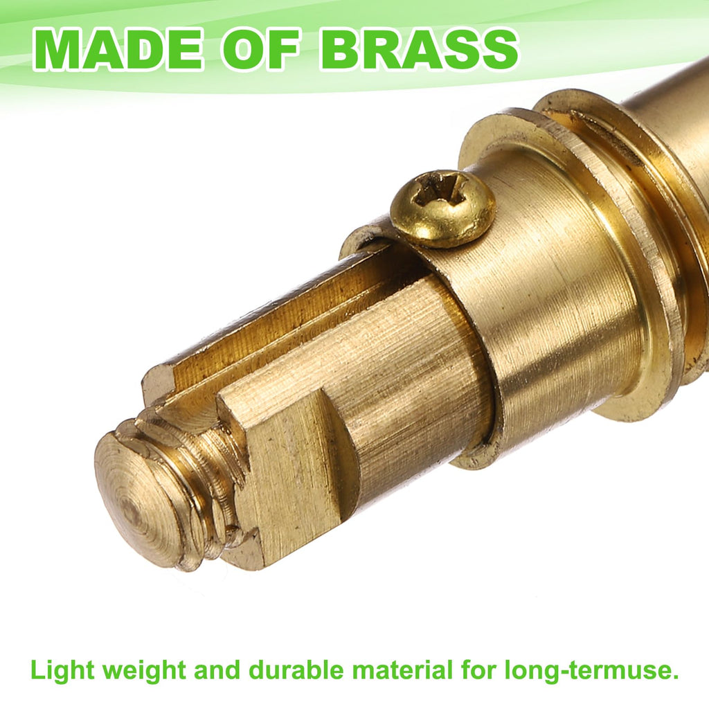 sourcing map Basin Sink Clicker, Replacement Sink Basin Clicker Brass Push Spring Plug for Home Bathroom Bathtub Sinks Drain Stopper - image 3