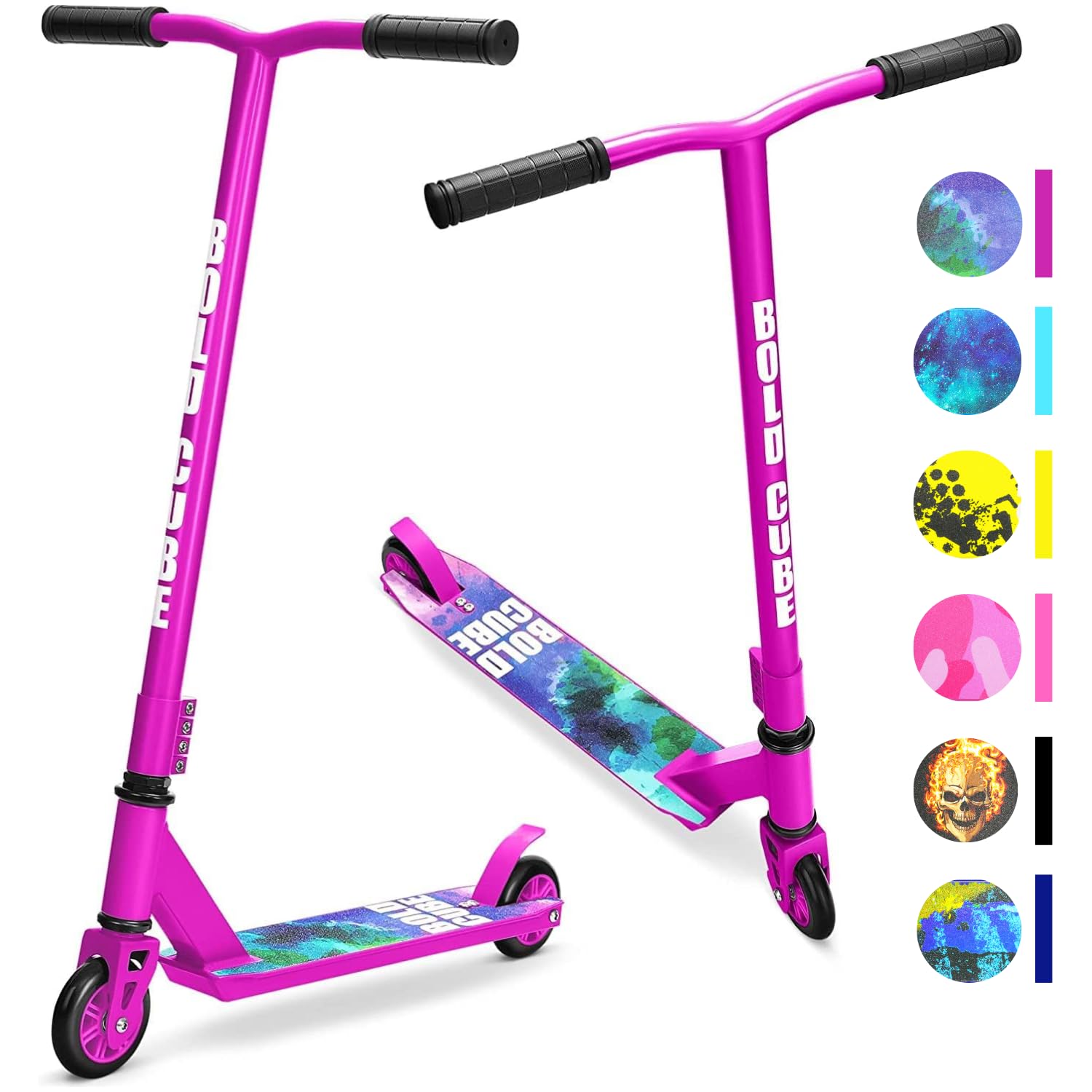 BOLDCUBE Stunt Scooter for Kids 8-12 Years | Lightweight Freestyle Pro