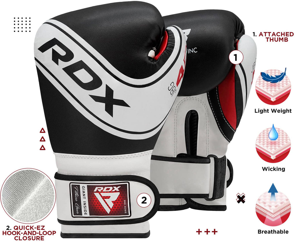 RDX Kids Punch Bag & Boxing Gloves Set | 2FT Maya Hide Leather Unfilled