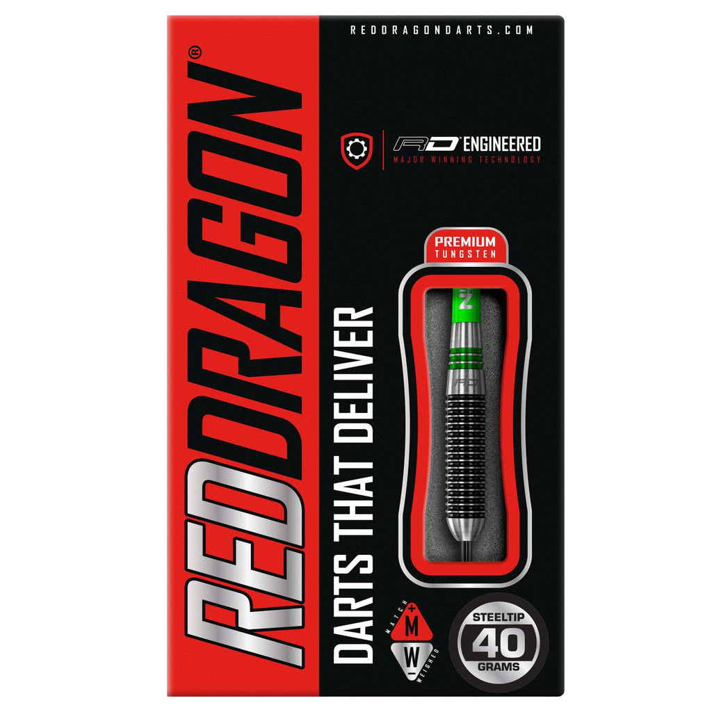 Red Dragon Titan 2 Tungsten Darts Set – 40g Heavy Professional Darts