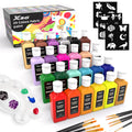 XSG 24 Color Fabric Paint Set | Permanent Textile Acrylics for Clothes